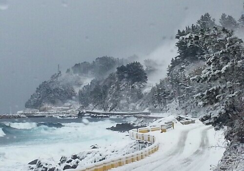 울릉도 겨울 풍경